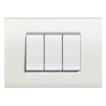 BTICINO LivingLight Wit wit Rechthoekige afdekplaat 3 modules