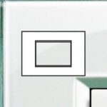 BTICINO LivingLight aquamarine Rechthoekige afdekplaat 3 modules