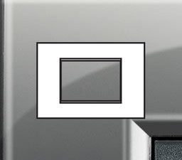 BTICINO LivingLight london fog Rechthoekige afdekplaat 3 modules