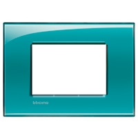 BTICINO LivingLight groen Rechthoekige afdekplaat 3 modules