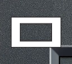 BTICINO LivingLight antraciet Rechthoekige afdekplaat 4 modules