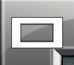 BTICINO LivingLight london fog Rechthoekige afdekplaat 4 modules