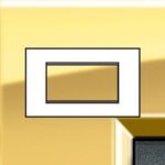 BTICINO LivingLight goud Rechthoekige afdekplaat 4 modules