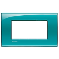 BTICINO LivingLight groen Rechthoekige afdekplaat 4 modules