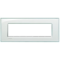 BTICINO LivingLight aquamarine Rechthoekige afdekplaat 7 modules