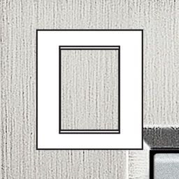 BTICINO LivingLight geborsteld staal Rechthoekige afdekplaat 3+3 modules