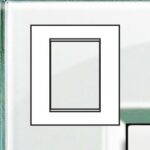 BTICINO LivingLight aquamarine Rechthoekige afdekplaat 3+3 modules