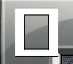 BTICINO LivingLight london fog Rechthoekige afdekplaat 3+3 modules