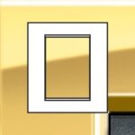 BTICINO LivingLight goud Rechthoekige afdekplaat 3+3 modules