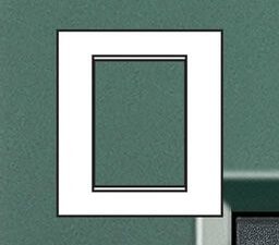 BTICINO LivingLight park Rechthoekige afdekplaat 3+3 modules