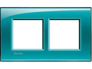 BTICINO LivingLight groen Rechthoekige afdekplaat 2x2 modules 57mm