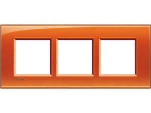 BTICINO LivingLight oranje Rechthoekige afdekplaat 3x2 modules 57mm