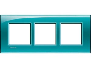 BTICINO LivingLight groen Rechthoekige afdekplaat 3x2 modules 57mm