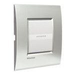 BTICINO LivingLight Wit parelwit afdekplaat Air 2 modules