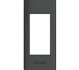 BTICINO LivingLight antraciet Houder-afdekplaat profiel 1 module