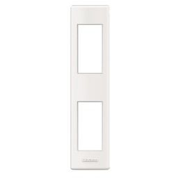 BTICINO LivingLight Wit Houder-afdekplaat profiel 1+1 module