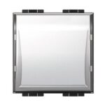 BTICINO LivingLight Drukknop etiket 1P NO 10A 250V 2 modules steekklemmen