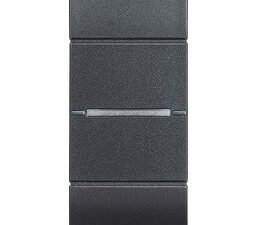 BTICINO LivingLight antraciet axiaal kruisschakelaar 16AX 250V 1 module schroefklemmen