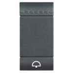 BTICINO LivingLight antraciet Toets bel 1 module