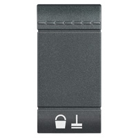 BTICINO LivingLight antraciet Toets kuisen 1 module