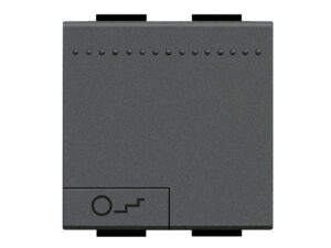 BTICINO LivingLight antraciet Toets trapverlichting 2 modules