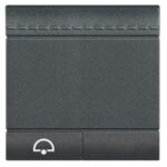 BTICINO LivingLight antraciet Toets bel 2 modules