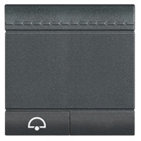 BTICINO LivingLight antraciet Toets bel 2 modules