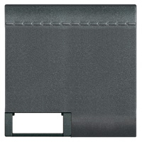 BTICINO LivingLight antraciet Verlichte toets 1 functie 2 modules