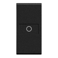 BTICINO LivingLight antraciet axiaal toets verlichting 1 module