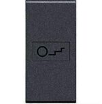 BTICINO LivingLight antraciet axiaal toets trapverlichting 1 module