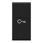 BTICINO LivingLight antraciet axiaal toets sleutel 1 module