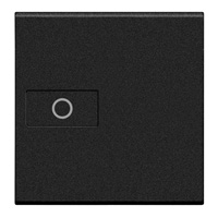 BTICINO LivingLight antraciet axiaal toets verlichting 2 modules