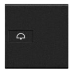 BTICINO LivingLight antraciet axiaal toets bel 2 modules