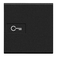 BTICINO LivingLight antraciet axiaal toets sleutel 2 modules