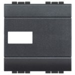 BTICINO LivingLight antraciet Persoonlijke toets axiaal 1 lens 2 modules