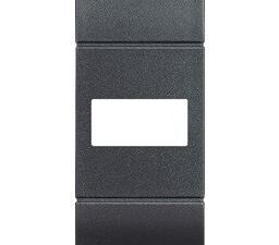 BTICINO LivingLight antraciet Persoonlijke toets axiaal 1 lens 1 module