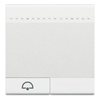 BTICINO LivingLight Wit Drukknop bel NO 2 modules schroefklemmen