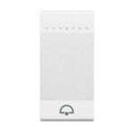 BTICINO LivingLight Wit Drukknop bel NO 1 module schroefklemmen