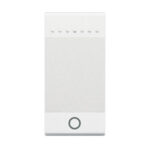 BTICINO LivingLight Wit Verlichte drukknop NO 1 module schroefklemmen