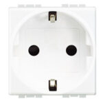 BTICINO LivingLight Wit Contactdoos schuko 2P+A 16A 250V 2 modules steekklemmen