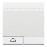 BTICINO LivingLight Wit Wiptoets bel 2 modules