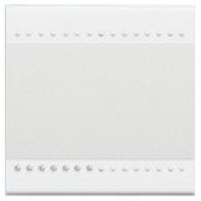 BTICINO LivingLight Wit Verlichtbare toets 1 functie 2 modules