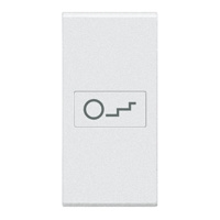 BTICINO LivingLight Wit axiaal toets trapverlichting 1 module