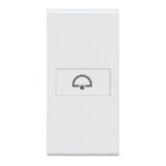 BTICINO LivingLight Wit axiaal toets bel 1 module