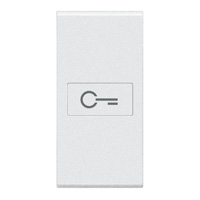 BTICINO LivingLight Wit axiaal toets sleutel 1 module