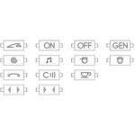 BTICINO LivingLight Wit Kit lenzen bediening axiaal 13 symbolen