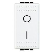 BTICINO LivingLight Tweep. schakelaar 16AX 250V 1 module wit