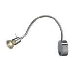 SLV Belgium Dio flex plate wandl. chroom GU10 50W