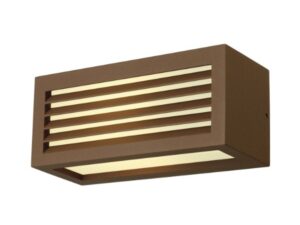 SLV Belgium BOX-L E27 wandlamp koper-roest 18W