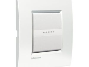 BTICINO LivingLight Wit AIR afdekplaat 2 modules neutraal (zamak) puur